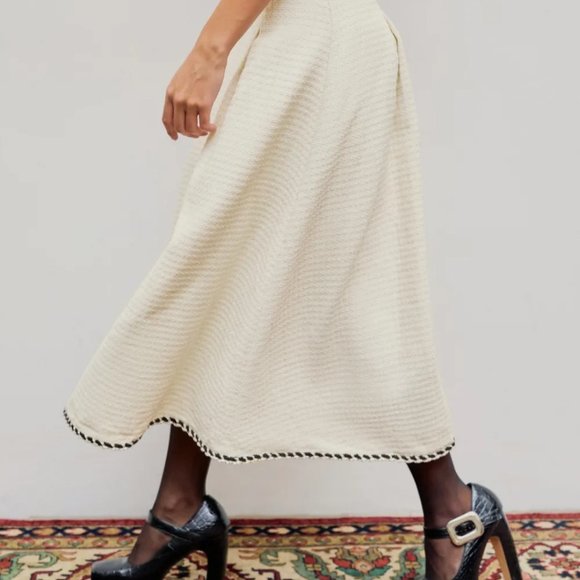 Cider 2 PC Tweed Corset and Midi Skirt Set - Picture 13 of 16